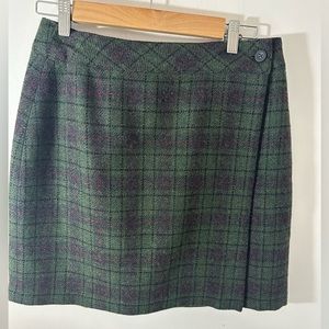 G.H. Bass & Co. Green Plaid Mini Skirt